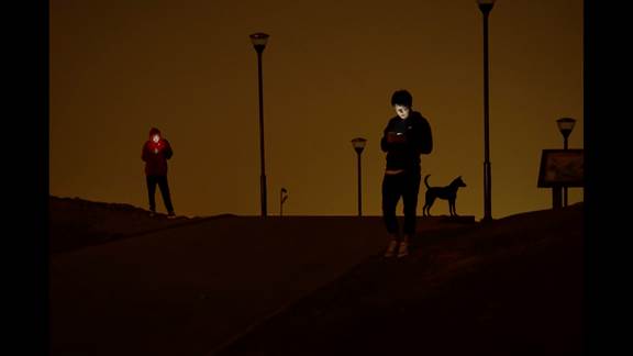 說明: Macintosh HD:Users:chendong:Desktop:張乾琦 工作坊:工作坊:官方作品:中文圖說:不存在的戰(zhàn)爭:1. 張乾琦，“不存在的戰(zhàn)爭”視頻截圖，2017.jpg